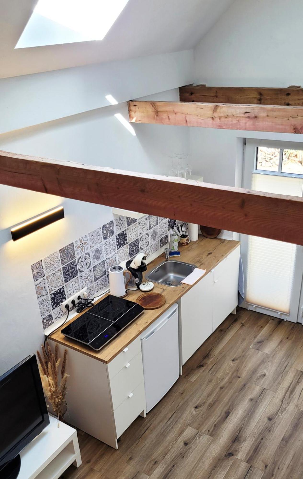 Ostenfeld  Modernes 1-Zimmer-Apartment Mit Galerie-Schlafkoje Im Skandinavischen Stil מראה חיצוני תמונה