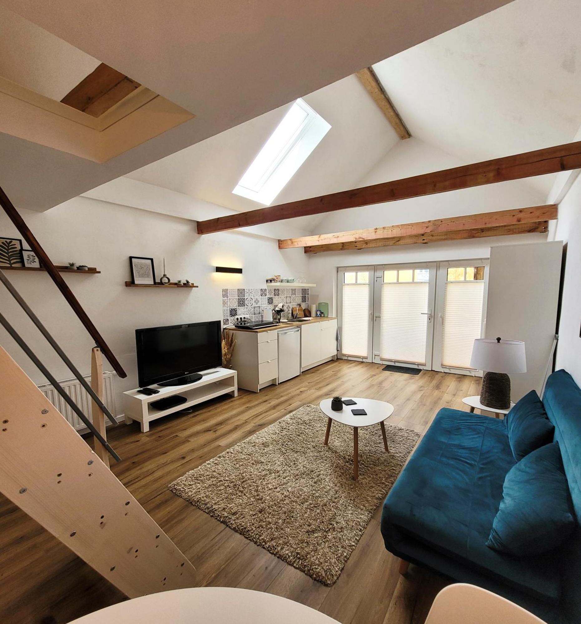 Ostenfeld  Modernes 1-Zimmer-Apartment Mit Galerie-Schlafkoje Im Skandinavischen Stil מראה חיצוני תמונה