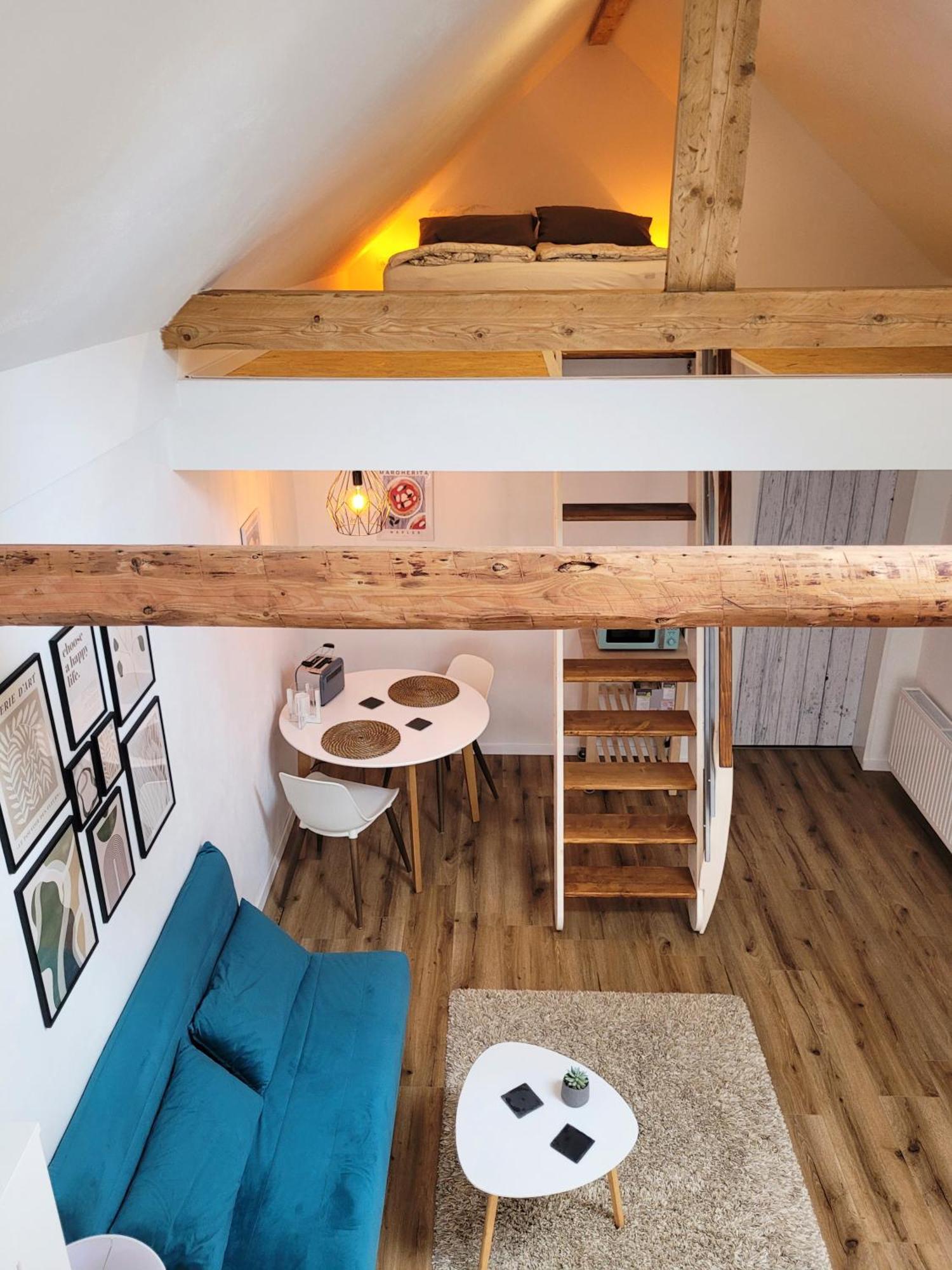 Ostenfeld  Modernes 1-Zimmer-Apartment Mit Galerie-Schlafkoje Im Skandinavischen Stil מראה חיצוני תמונה